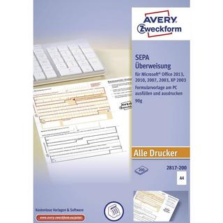 Avery-Zweckform  Avery Zweckform Überweisung/Zahlschein, A4 