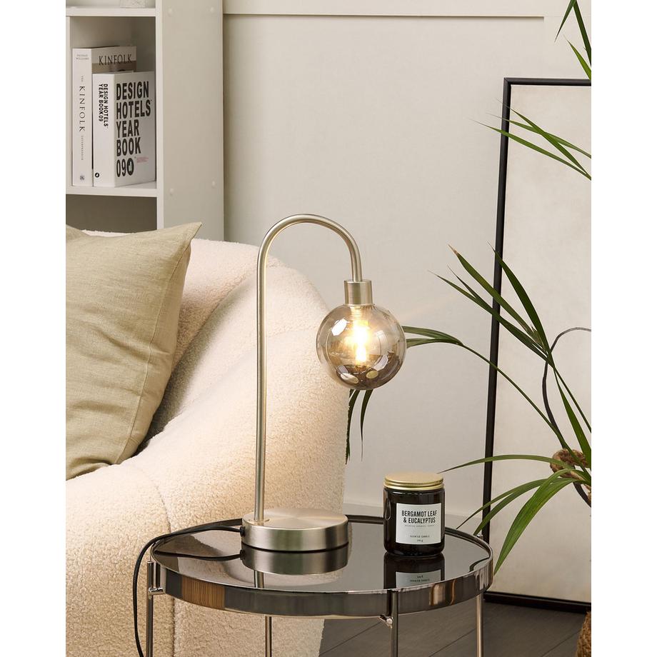 Beliani Lampe à poser en Acier  RAMIS  