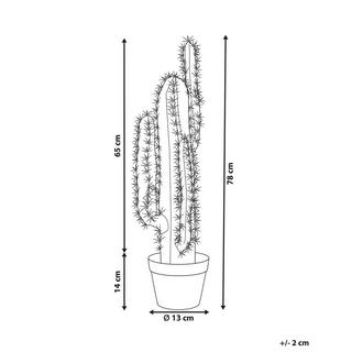 Beliani Kunstpflanze aus Kunststoff Modern CACTUS  