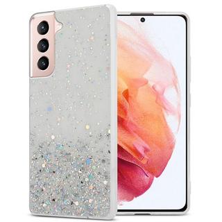 Cadorabo  Housse compatible avec Samsung Galaxy S21 5G - Coque de protection en silicone TPU flexible avec paillettes scintillantes 