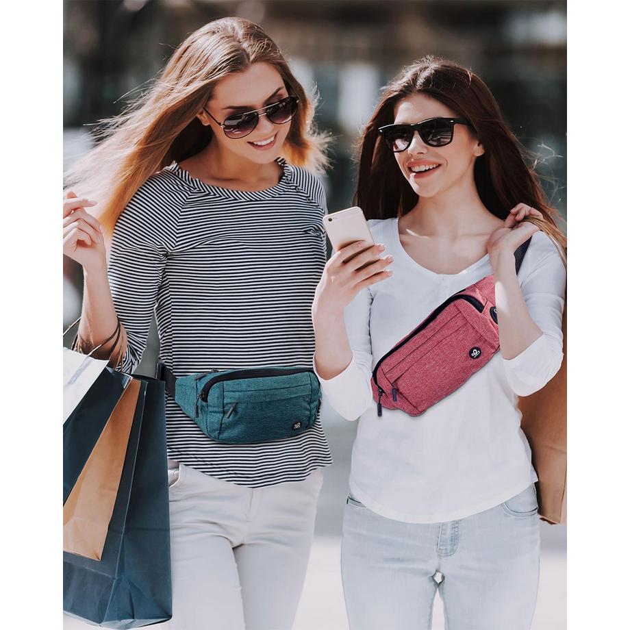 Only-bags.store Sac Banane avec Trou pour Écouteurs  