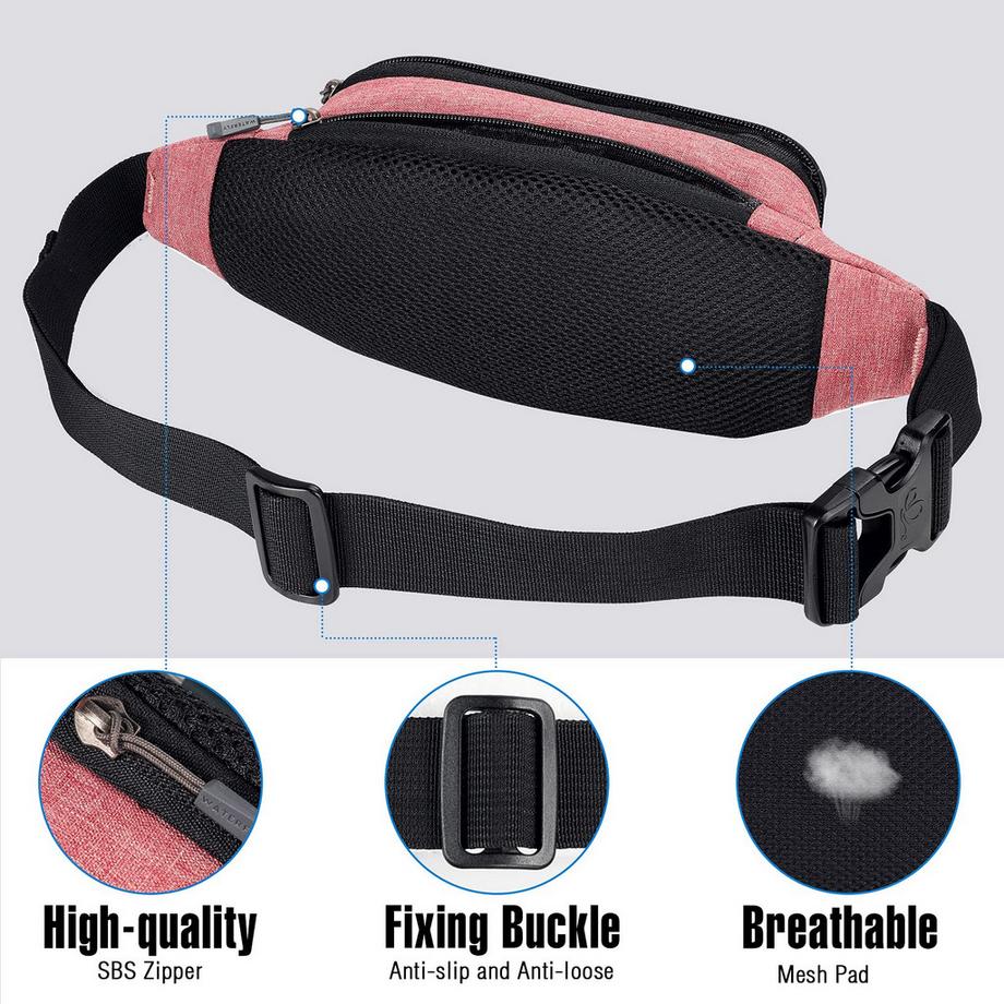 Only-bags.store Sac Banane avec Trou pour Écouteurs  