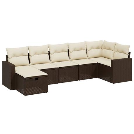 VidaXL set divano da giardino Polirattan  