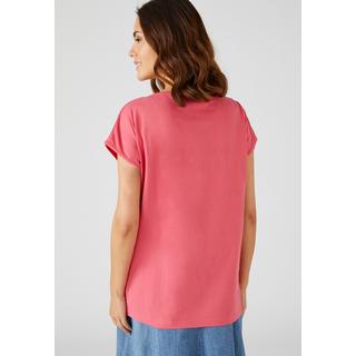 Damart  Tee-shirt brodé coton biologique, manches T, broderies sous l'encolure. 