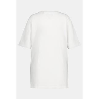 Ulla Popken  T-shirt dalle linee morbide con scollo a V e mezze maniche 