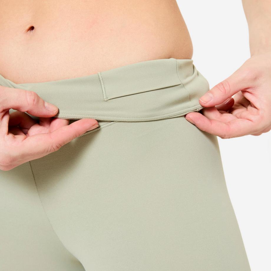 DOMYOS  Shorts ciclista donna vita alta poliammide 