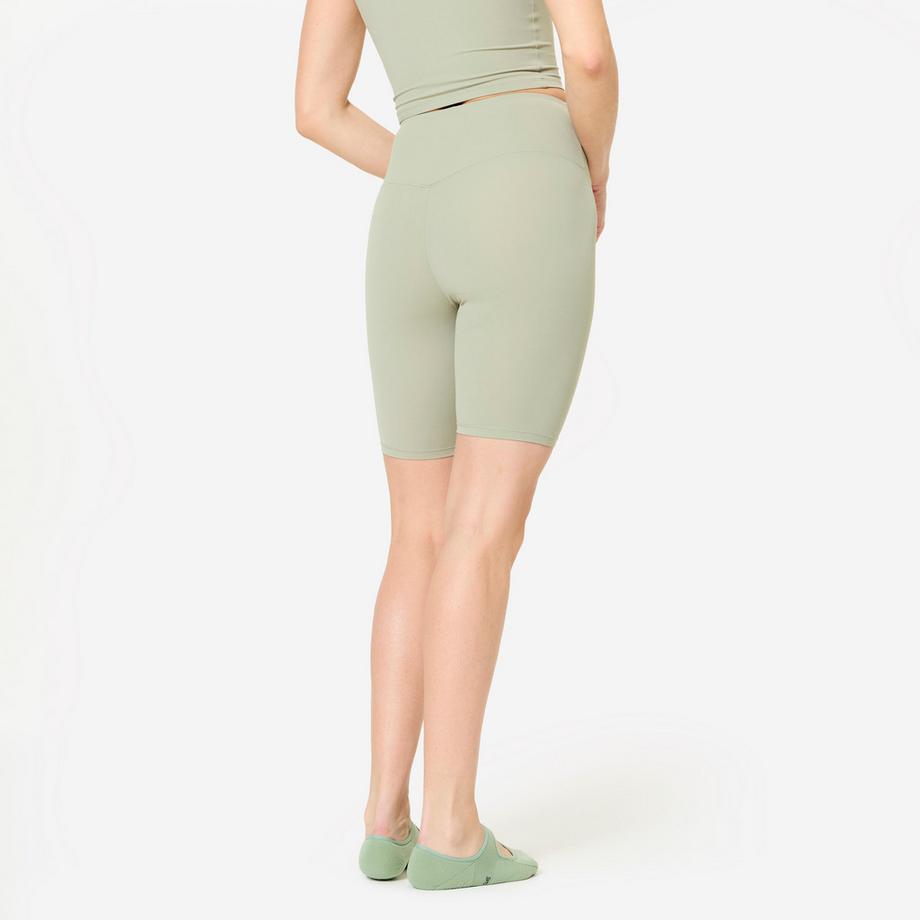 DOMYOS  Shorts ciclista donna vita alta poliammide 