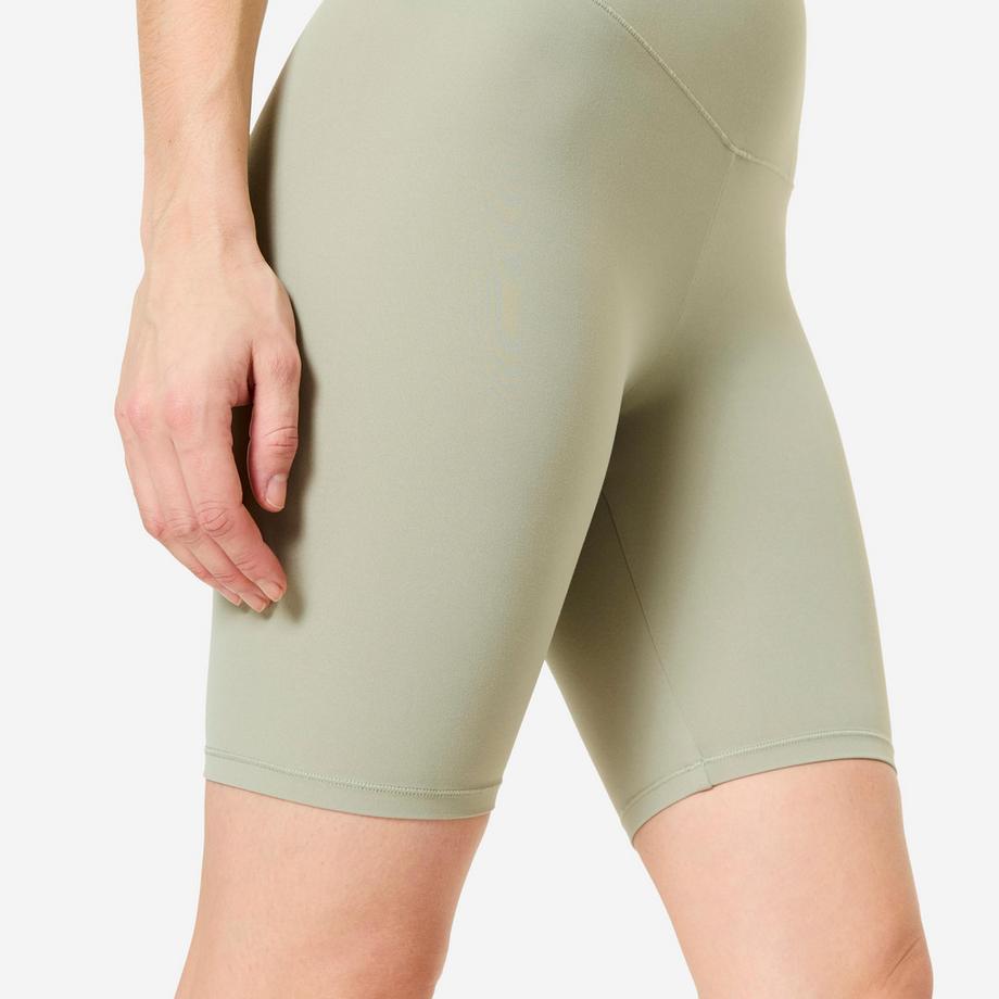 DOMYOS  Shorts ciclista donna vita alta poliammide 