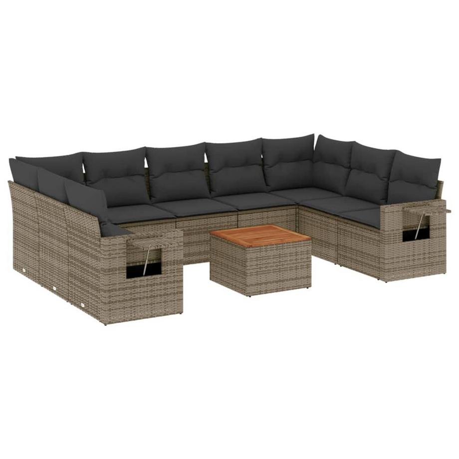 set divano da giardino Polirattan