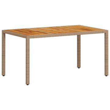 Table de jardin rotin synthétique