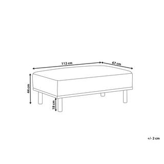 Beliani Ottomane aus Stoff Modern HOLT  