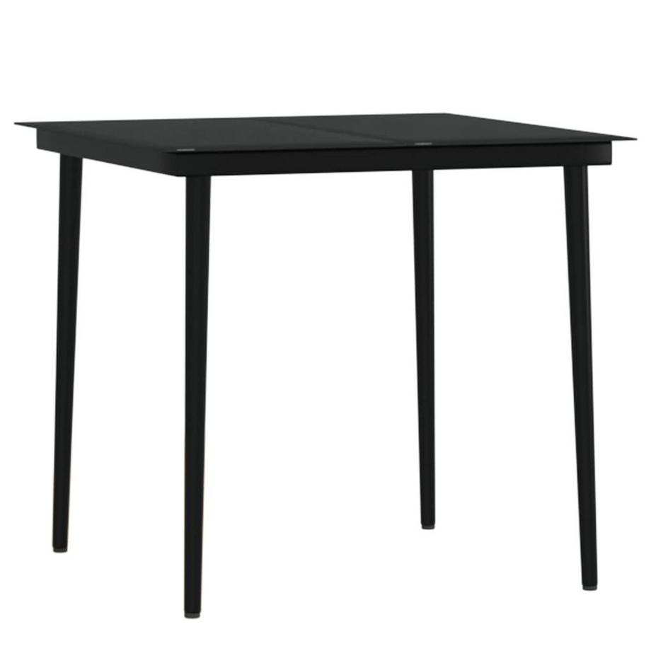 VidaXL Ensemble de salle à manger de jardin rotin synthétique  