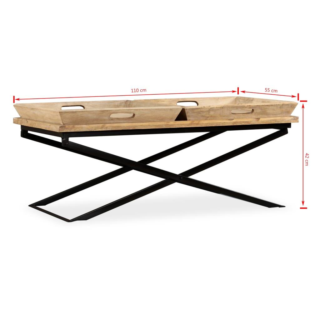 VidaXL Table basse bois  