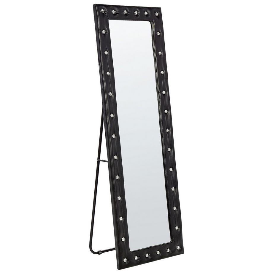 Beliani Miroir sur pied en Cuir PU Glamour ANSOUIS  