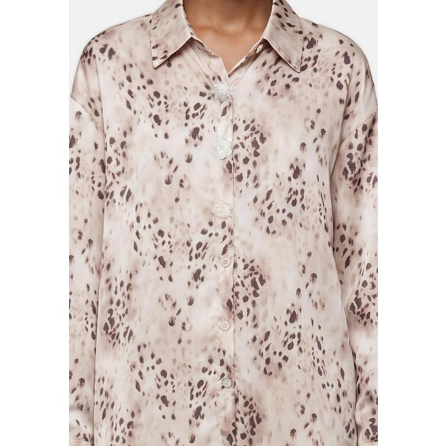 Chiara Ferretti Blusa a maniche lunghe stampata  
