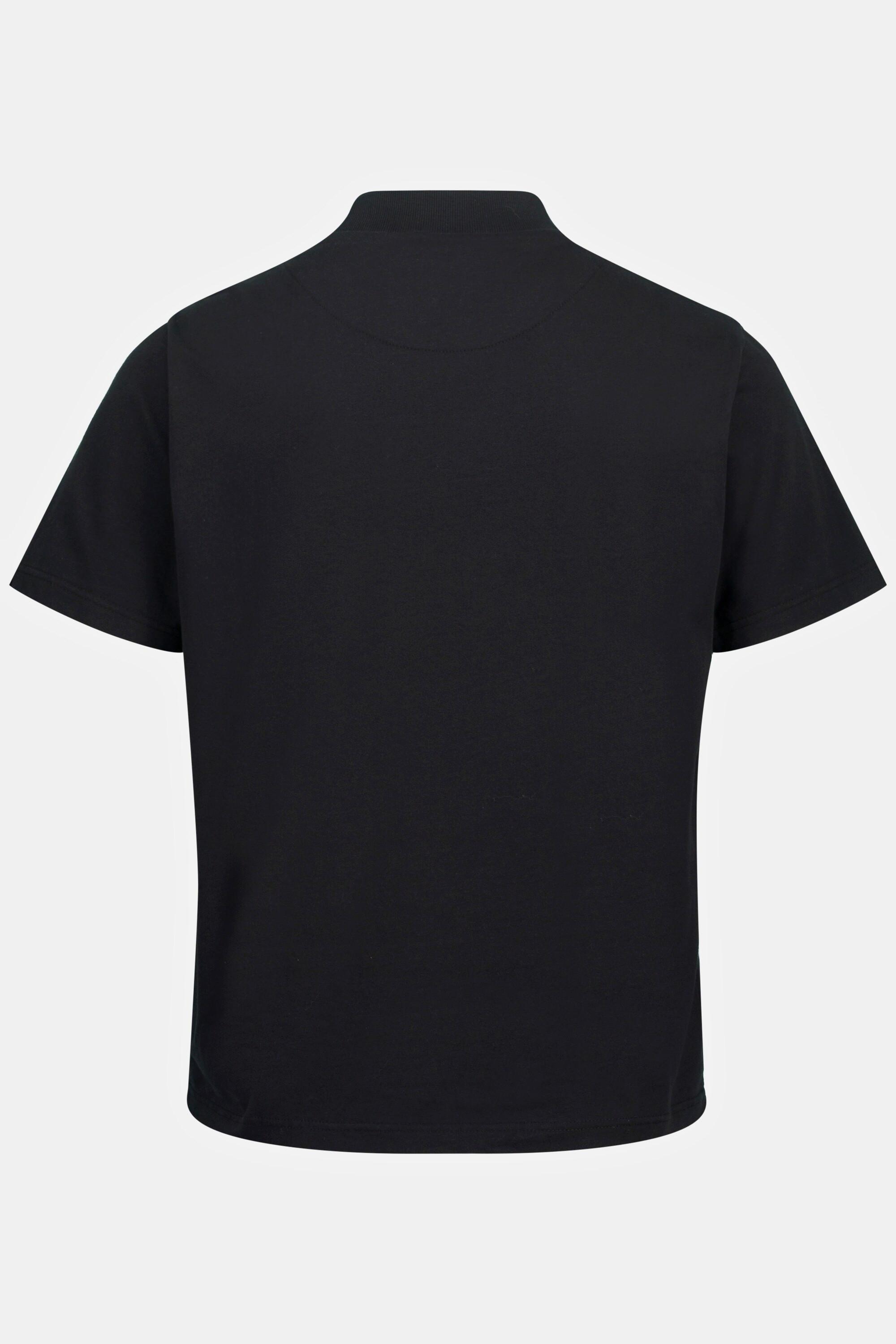 Sthuge  T-shirt STHUGE con mezze maniche e colletto alto nero 