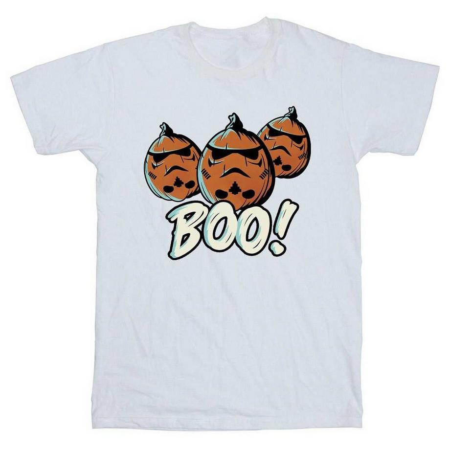 T-ShirtMotif Stormtrooper Motiftyle Citrouille Boo!