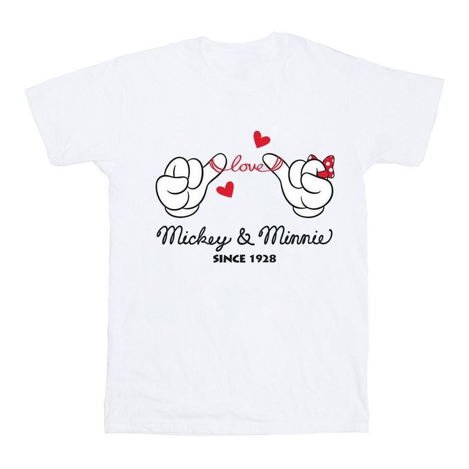 Disney Mickey e Minnie Love T-Shirt Maniche Corte  