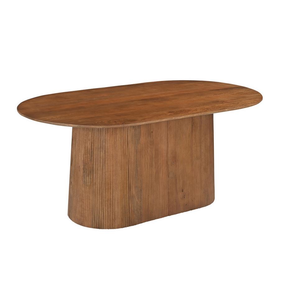 mutoni Table de salle à manger Luminia nature 180x100  