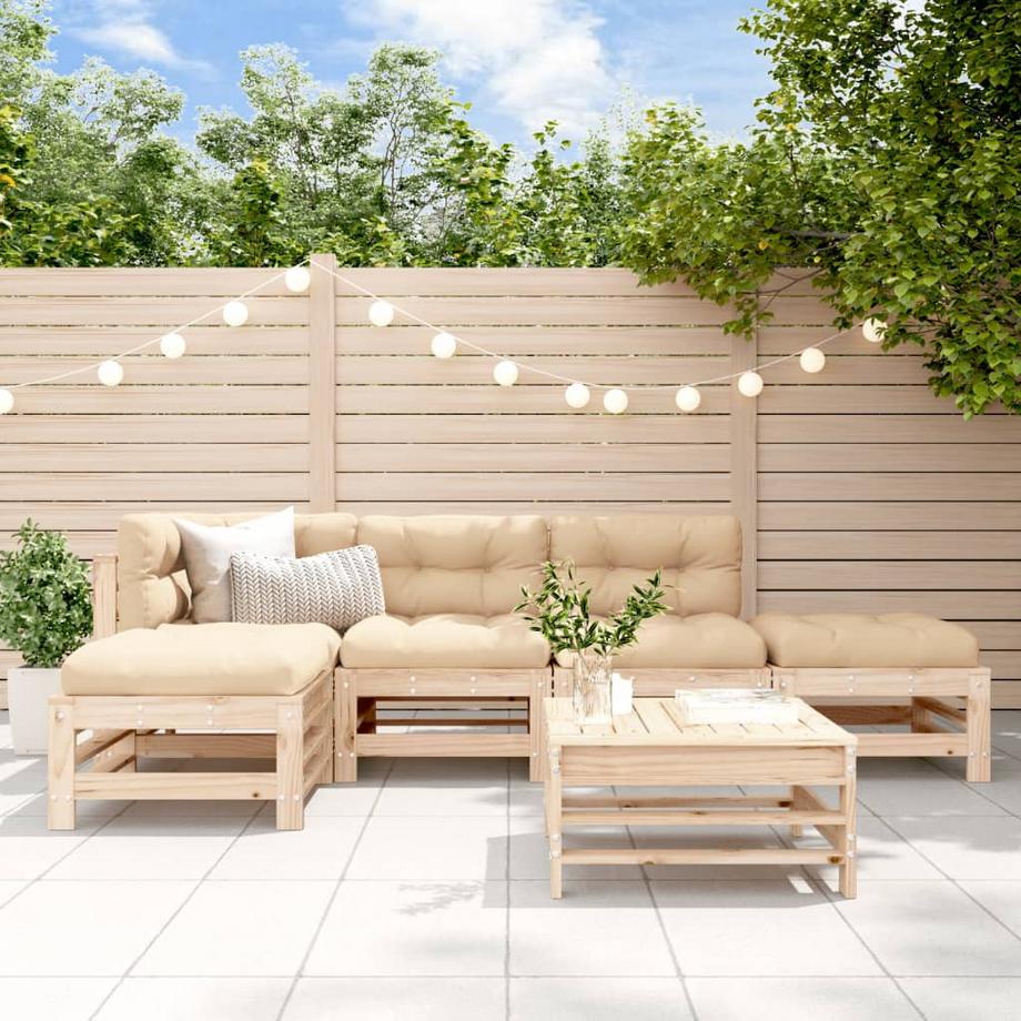 VidaXL Garten lounge set holz  