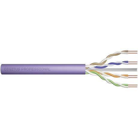 Digitus  Cavo di rete CAT 6 U/UTP 4 x 2 x 0.25 mm² Violetto 100 m 