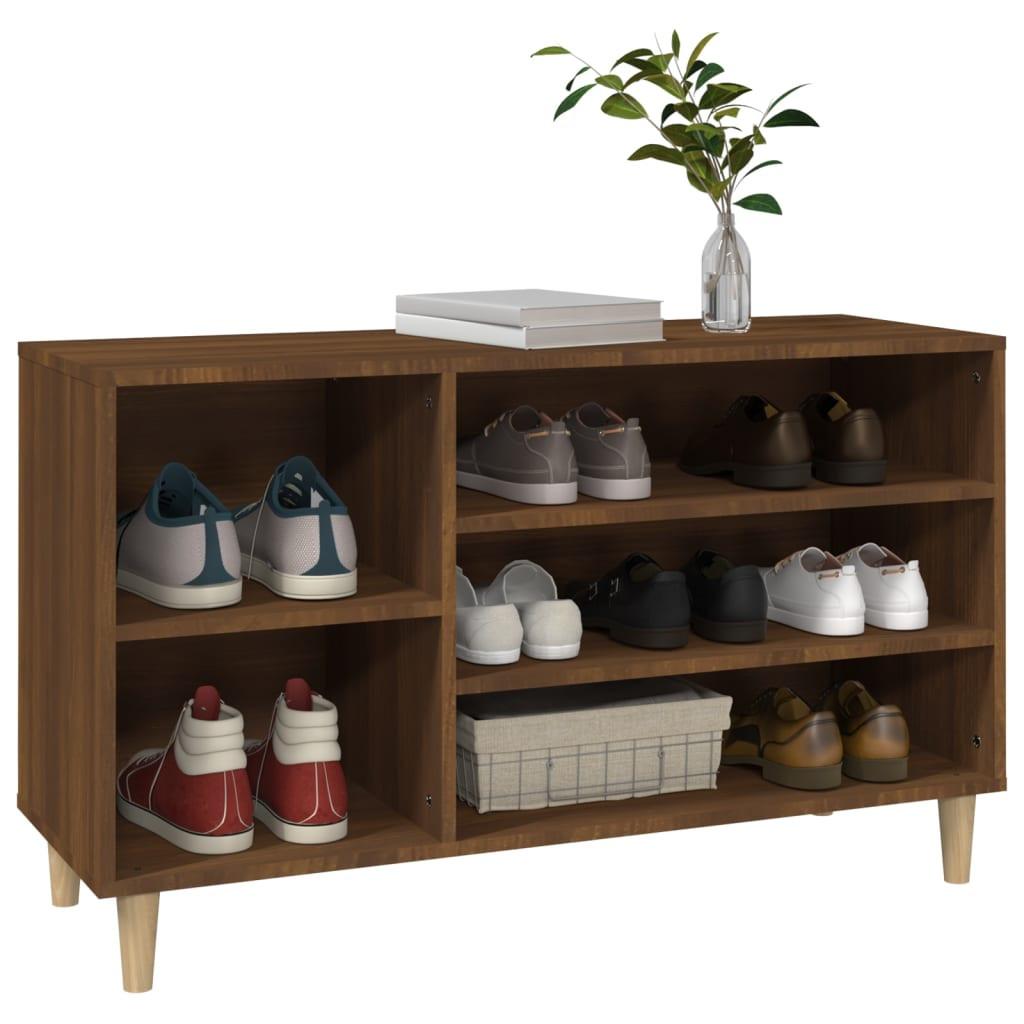 VidaXL Armoire à chaussures bois d'ingénierie  