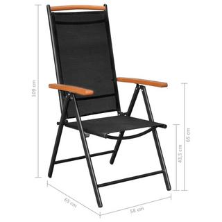 VidaXL Chaise de jardin tissu  