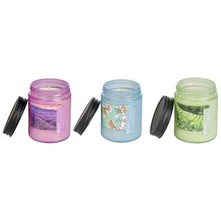 Beliani Set di 3 Candele Profumate en Cera di Soia FRUITY BLOOM  