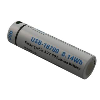 Avizar  18650 Batteria agli ioni di litio compatibile da 3,7V 2200mAh con porta ricaricabile USB-C 
