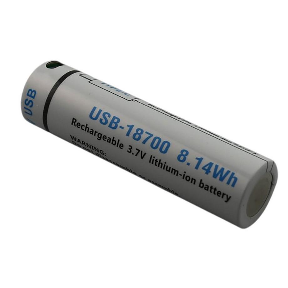Avizar  Pile 18650 avec USB-C Rechargeable 