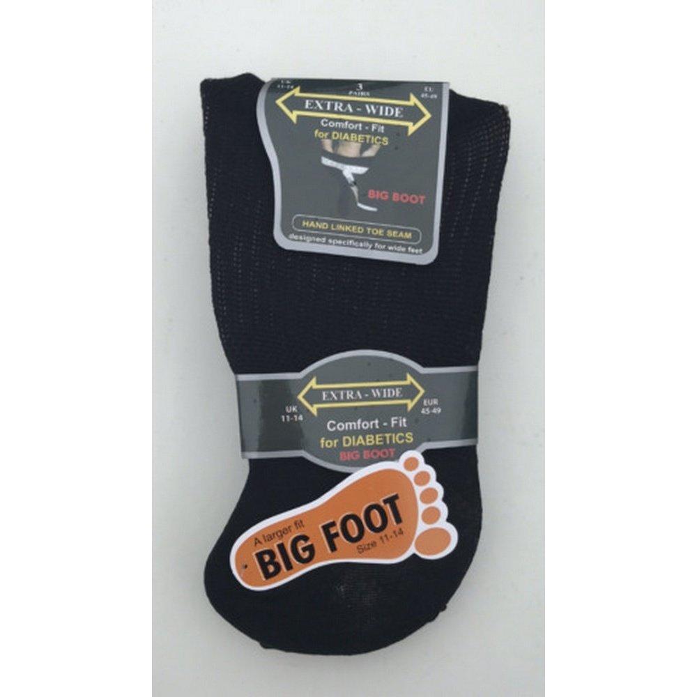 Universal Textiles  Extra Breite Komfort Fit Socken (3 Paar) 