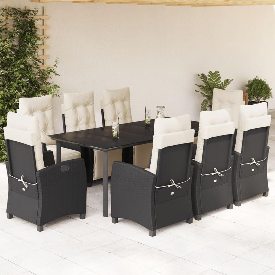 VidaXL set da pranzo da giardino Polirattan  