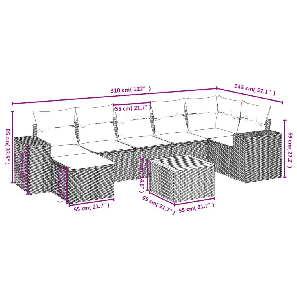 VidaXL Garten sofagarnitur poly-rattan  