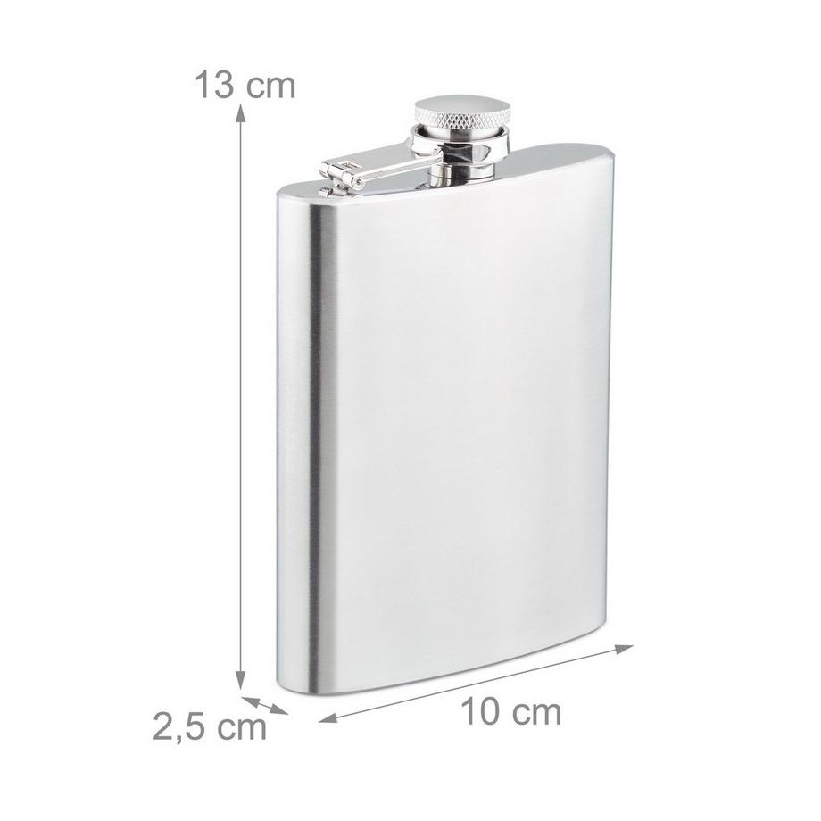 B2X  Set di 7 bottiglie con beccuccio in acciaio inox 