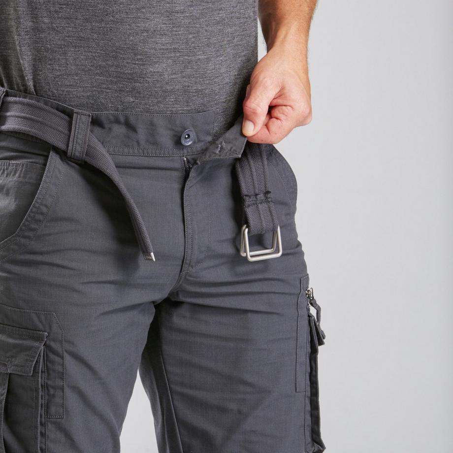 FORCLAZ  Pantaloni sportivi uomo backpacking - travel taglio ampio cotone 