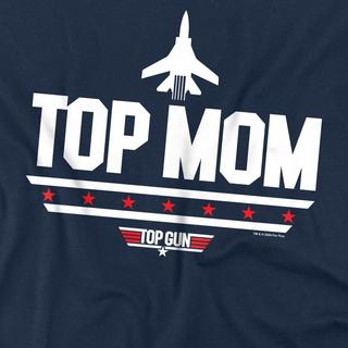 Top Gun Top Mom T-Shirt Stampata  