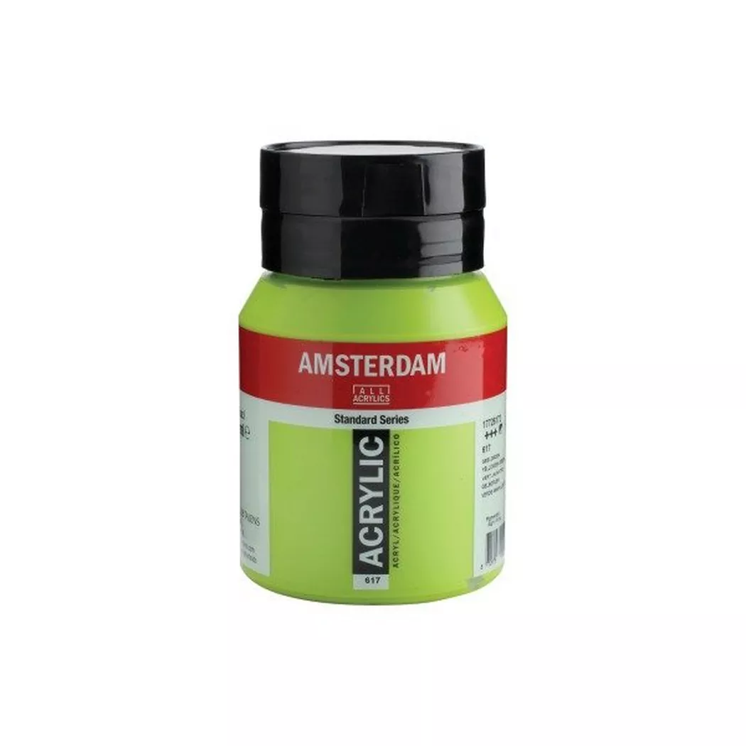AMSTERDAM Peinture acrylique 500ml 17726172 jaune/vert 617