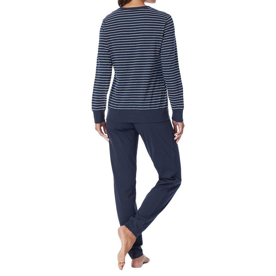 Uncover by Schiesser Pigiama Basic con maniche lunghe e pantaloni lunghi  