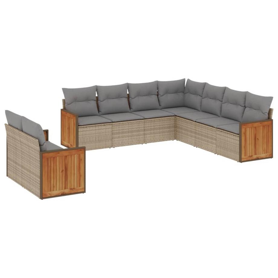 set divano da giardino Polirattan