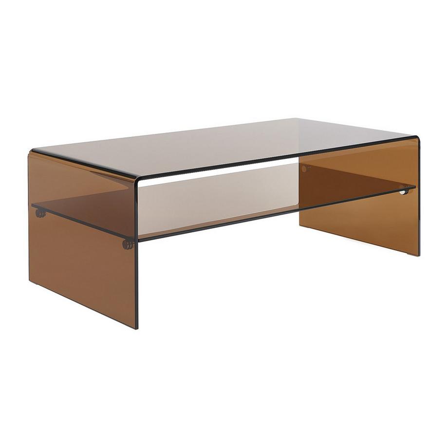 Vente-unique Table basse fixe verre trempé STILEOS  