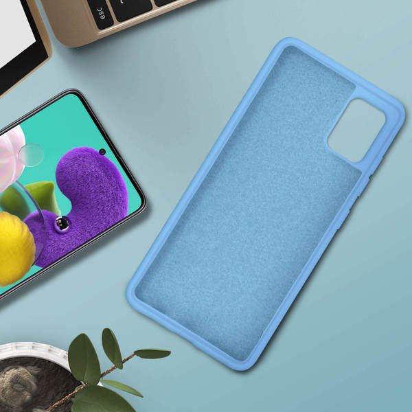 Avizar  Cover Samsung Galaxy A51 Soft Touch Blu 