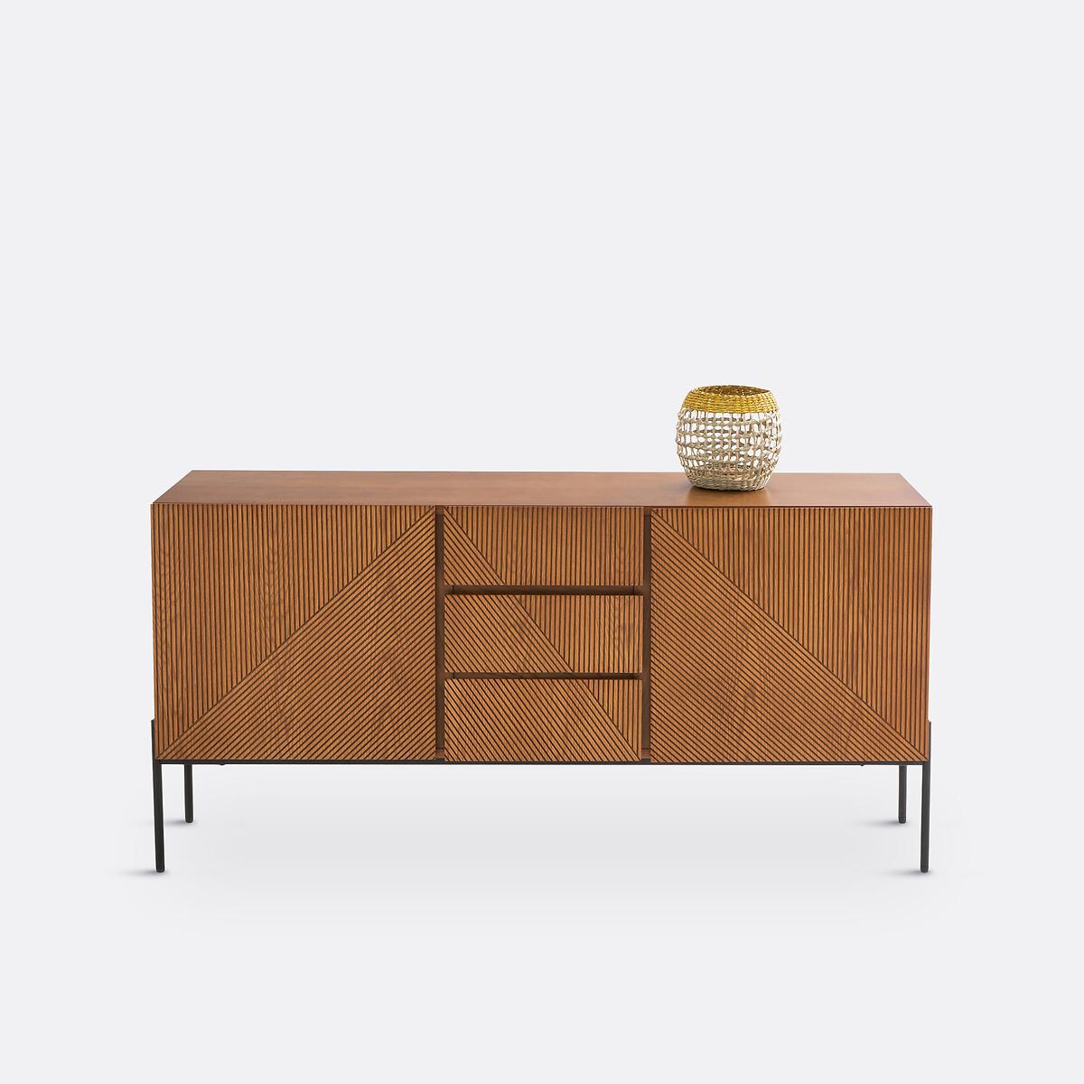 La Redoute Intérieurs  Vintage-Sideboard Lodge mit 2 Türen und 3 Schubladen 