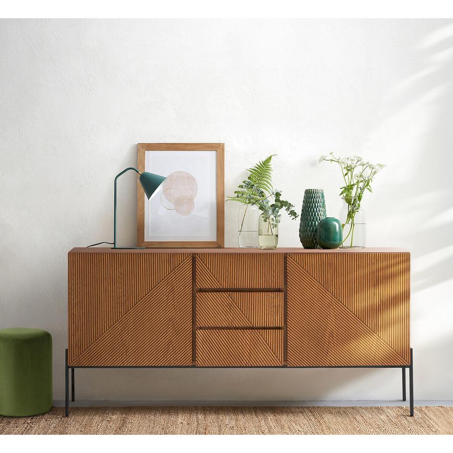 La Redoute Intérieurs  Buffet vintage 2 portes 3 tiroirs 