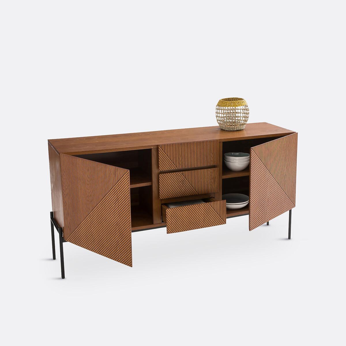 La Redoute Intérieurs  Vintage-Sideboard Lodge mit 2 Türen und 3 Schubladen 