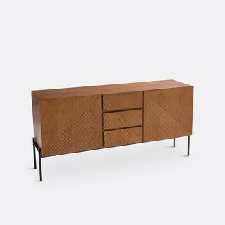 La Redoute Intérieurs  Vintage-Sideboard Lodge mit 2 Türen und 3 Schubladen 