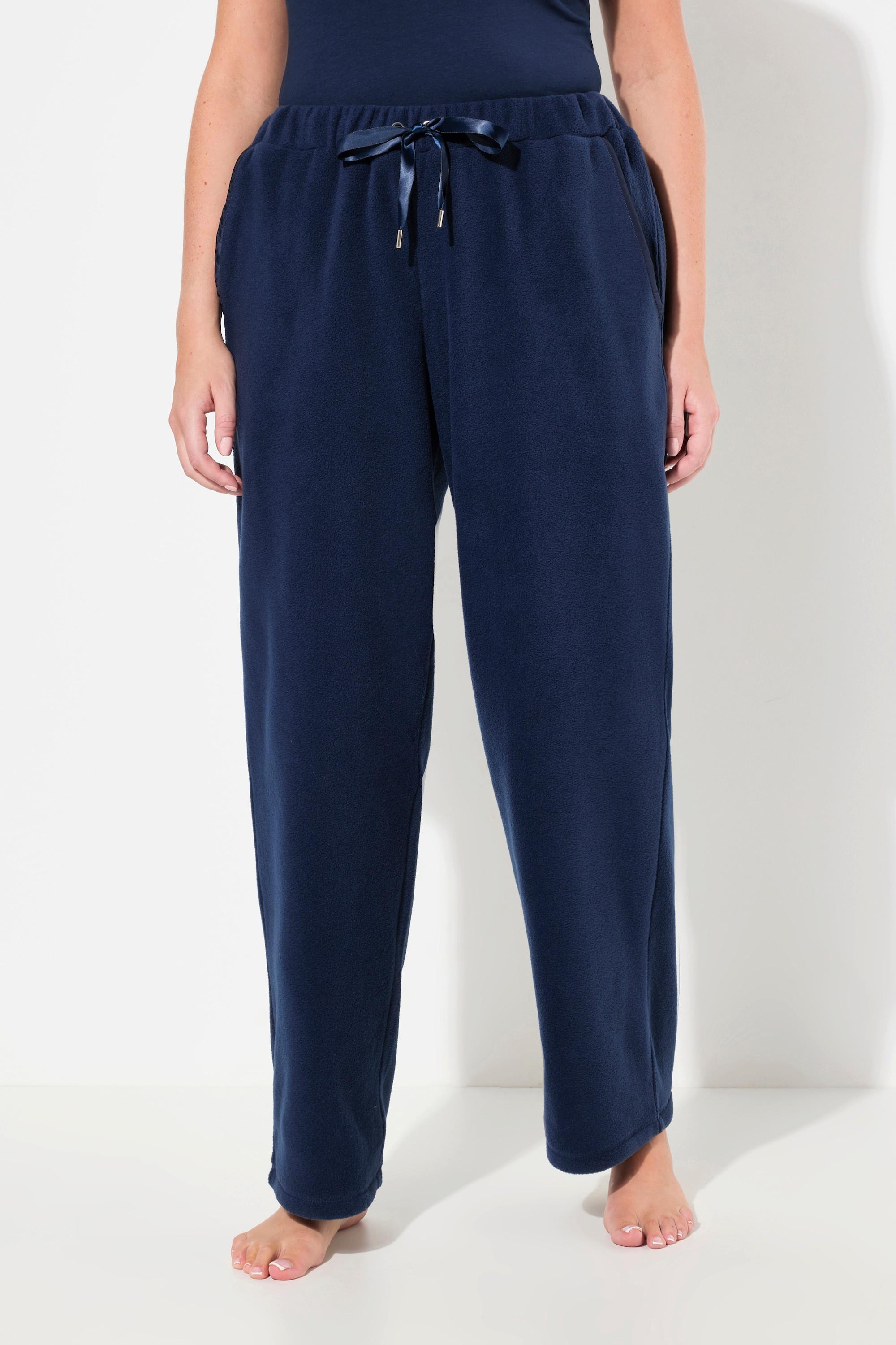 Ulla Popken  Pantalon d'intérieur en polaire, jambes slim, taille élastique 