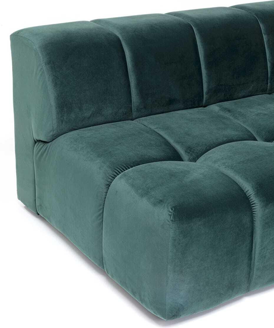 KARE Design Ecksofa Belami Velvet Dunkelgrün Rechts 265cm  