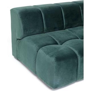 KARE Design Ecksofa Belami Velvet Dunkelgrün Rechts 265cm  