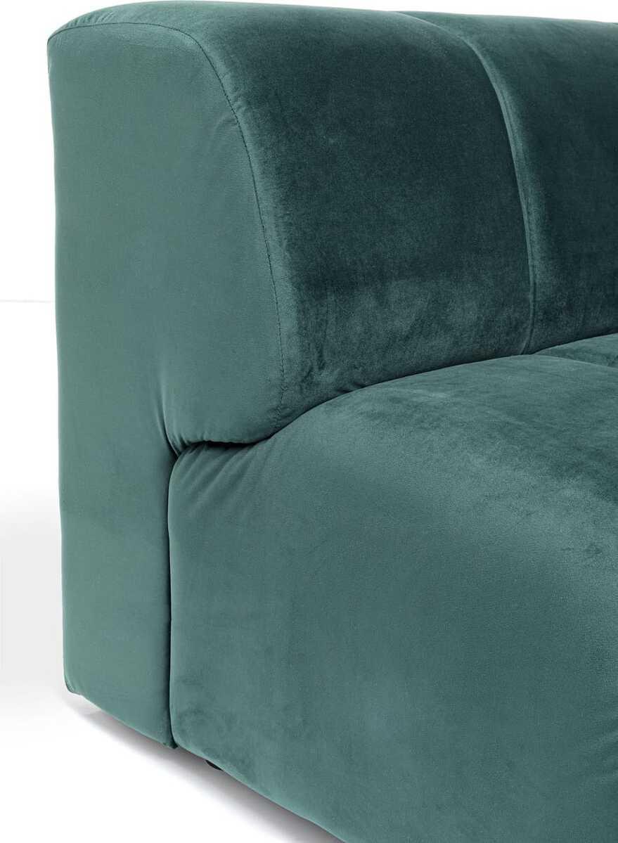 KARE Design Ecksofa Belami Velvet Dunkelgrün Rechts 265cm  