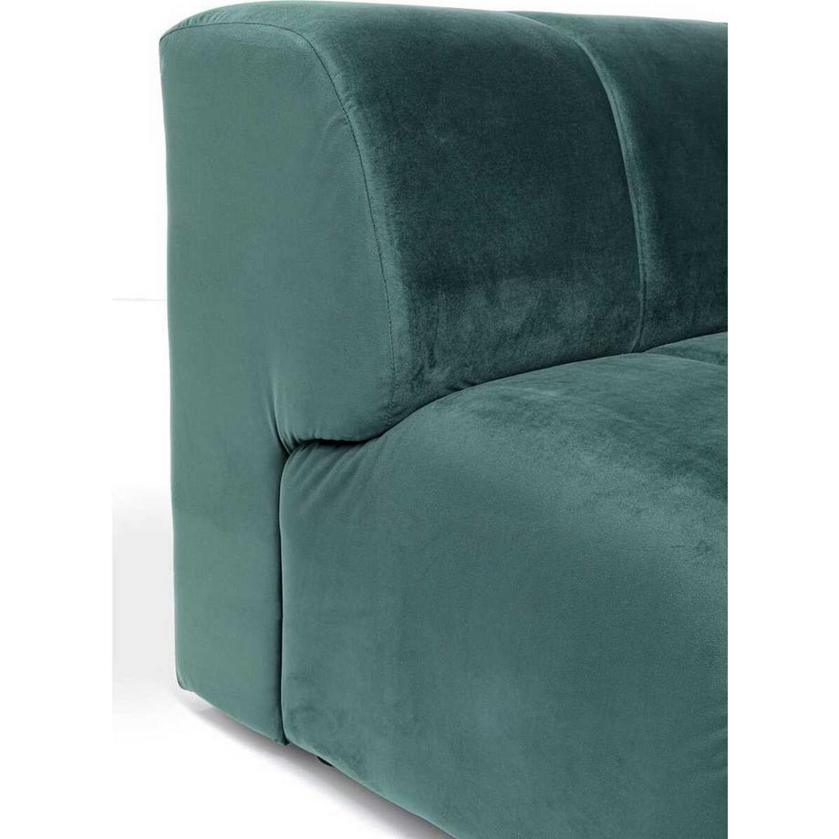 KARE Design Canapé d'angle Belami Velvet Vert foncé droite 265cm  